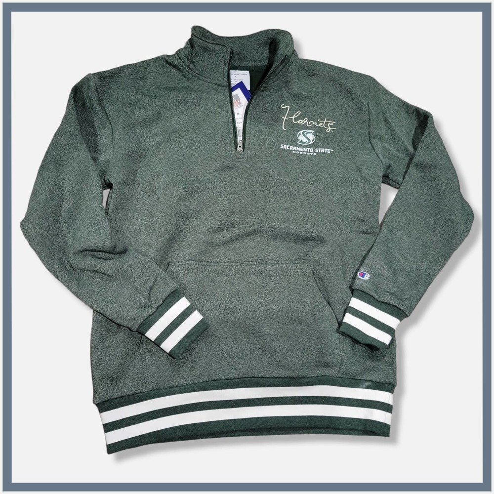 Champion Sacramento State Hornets Adult 1/4 Zip Sweater  - small